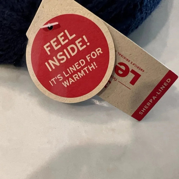 Levi’s  Mens Navy Blue Sherpa Beanie & Levi’s Touch Screen Gray Gloves NWT - Picture 4 of 15